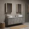 Bathroom Cabinet Set 5 Pcs Concrete Grey Particleboard