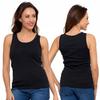 Women's Cotton Tank-Top T-shirt with Straps Classic MORAJ S black
