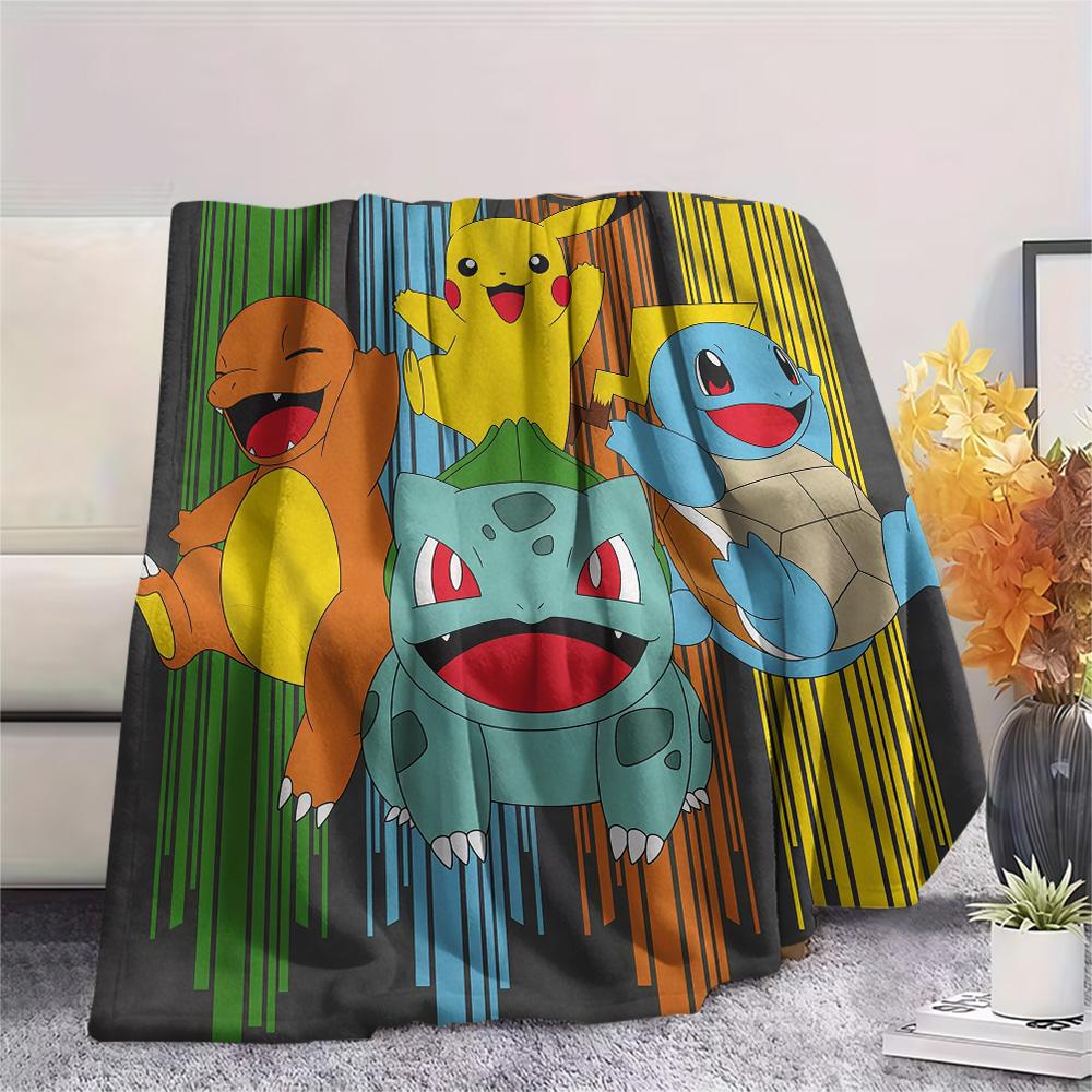 Pokémon2 Flannel Blanket, High quality Comfortable for All Seasons, Home Decor, Warmth and Comfort