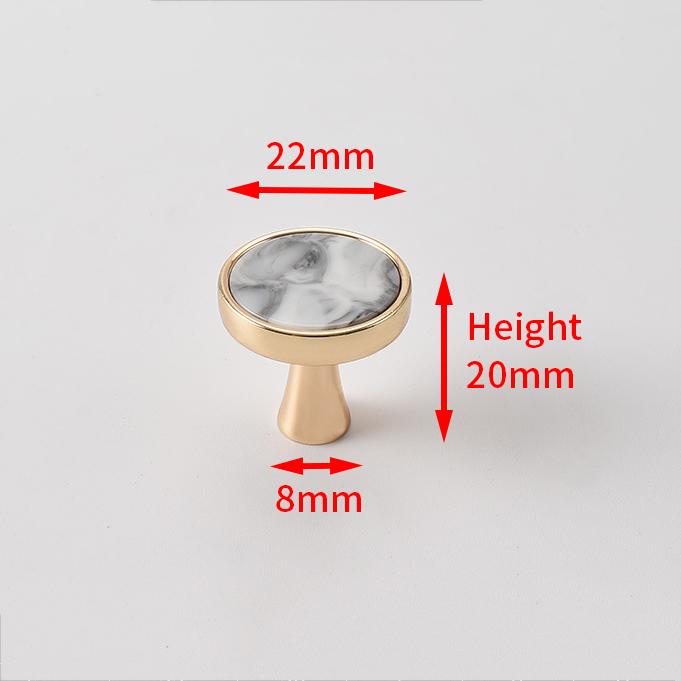 

KAK Furniture Handles Marble Shell Simple Nordic Pastoral Wardrobe Dresser Knobs Cupboard Cabinet Drawer Round Colorful Pulls