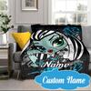 Custom Name Monster High Winter Fantasy Blanket bed sofa Blanket Flannel Blanket for Camping, Hiking, Picnic Essentials,gift for Fan family
