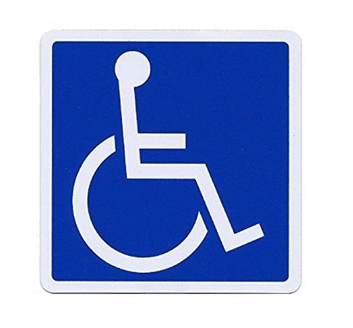 

SSC qb600029a02n0 Wheelchair Magnetic Sticker Handicapped Equipment Right Facing 110x110mm 4.33 x 4.33 inches