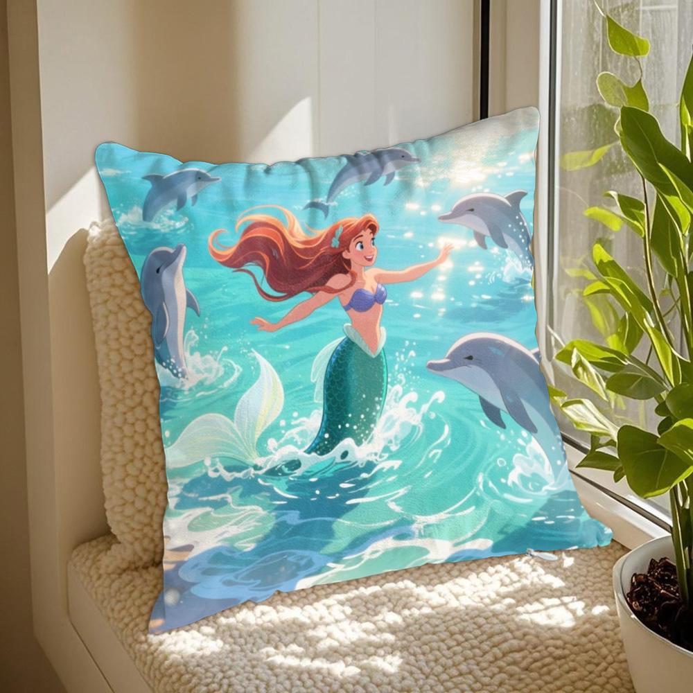 Pillow Covers Decorative Pillows for the Living Room Kawaii MMermaids Home and Decoration Pillowcase Decor x Holidays More
