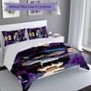 3pcs Solo Leveling Sung Jin-woo2 pattern bedding set duvet cover set includes duvet cover &pillowcases, perfect all season bedroom decoration & gift