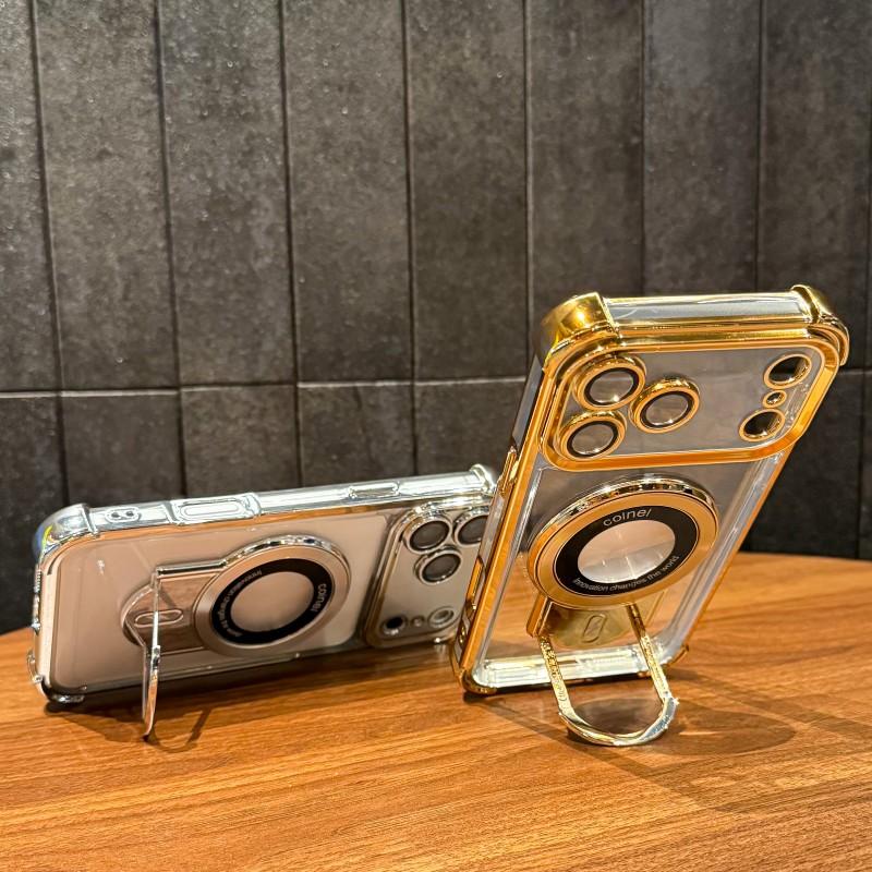 Magnetic Case For Xiaomi 15T Pro 14T 17 13T Redmi 15 15C 14C 13 K90 Stand Trolley Holder Shockproof Luxury Soft Clear Back Cover