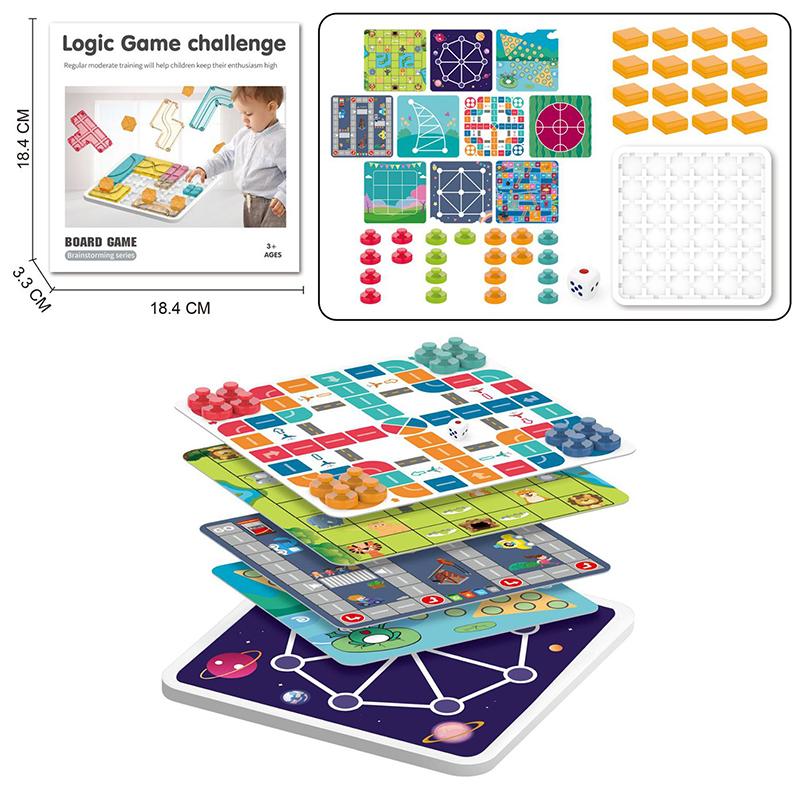 Logisch Denken Training Puzzel Bordspellen voor Kinderen Ouder-Kind Interactief Uitdagingsspel Blokjes Puzzel Feest Activiteit Speelgoed