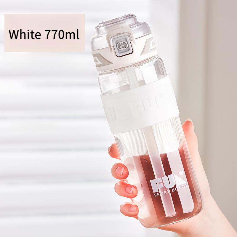 GIANXI Tragbarer Sportwasserbecher für Männer Tritan-Material Ein-Knopf-Öffnungsdeckel Fitnessbecher Hochtemperaturversiegelt Auslaufsichere Kanne