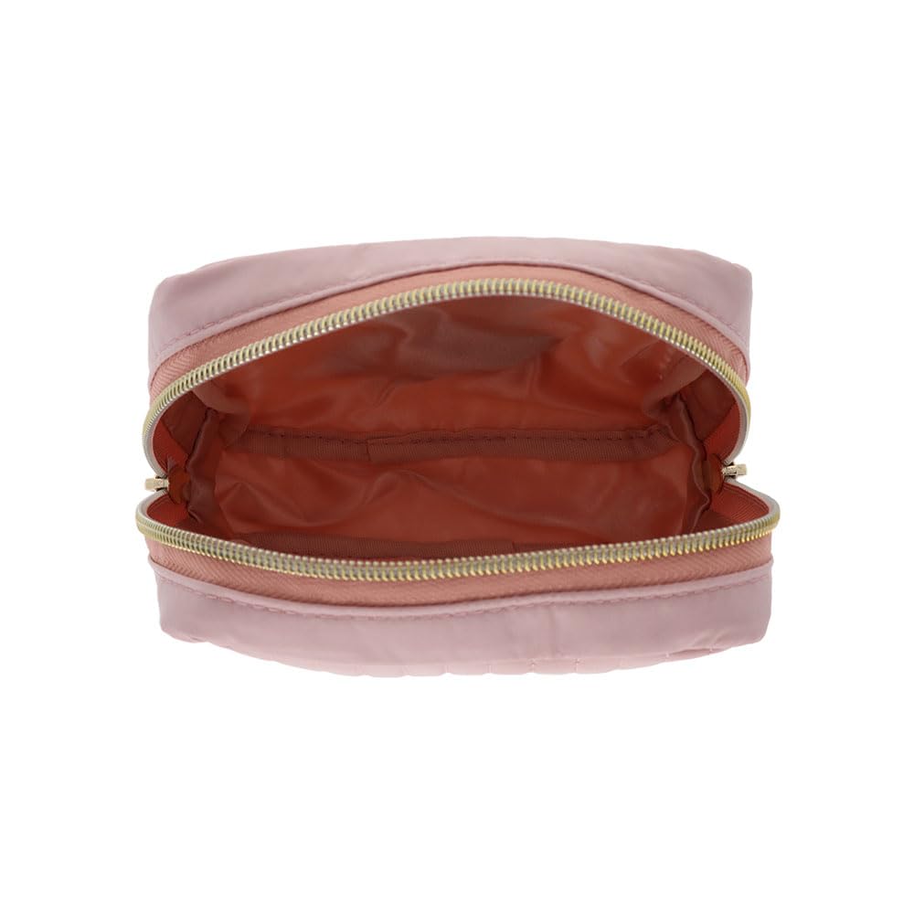 Sun-Star Stationery Retro Plush Collection Yoshitoku Goods Quilted Square Pouch Creamy Rabbit S2338114