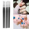 5Pcs Pottery Clay Tool Repair Silicone Pen Polymer Pottery Sculpture Carving Craft Brush Nail Art Ceramics Color Shapers