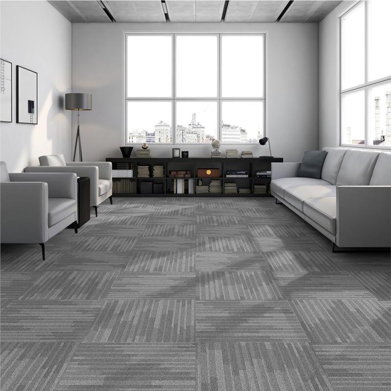 Thickened Commercial Office Carpet Tiles for Large Area Flooring
