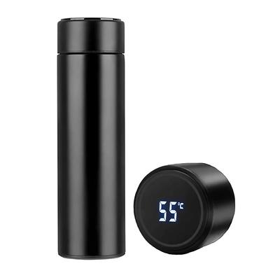 500 ml digital termosflaska smart kopp med temperaturdisplay 304 rostfritt stål vakuumisolerad intelligent kaffekopp
