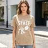 Funny Astronaut Space TShirt Unisex Unisex I Need More Space Graphic Tee Casual Cotton Short Sleeve Shirt