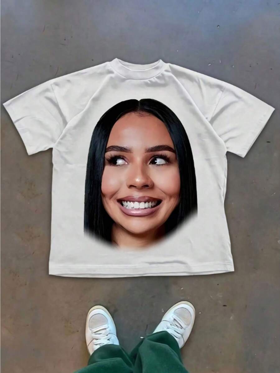 

Los Angeles LA Letter Hand Gesture Logo Print Casual Oversized Unisex T-Shirt S