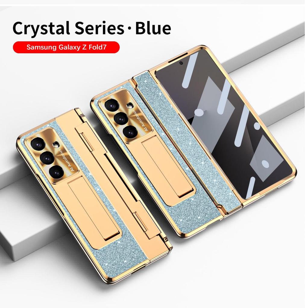 Galvanisiertes Stand-Scharnier-Case für Samsung Z Fold7/6/5/4/3 - Vollständiger Schutz für faltbares Display