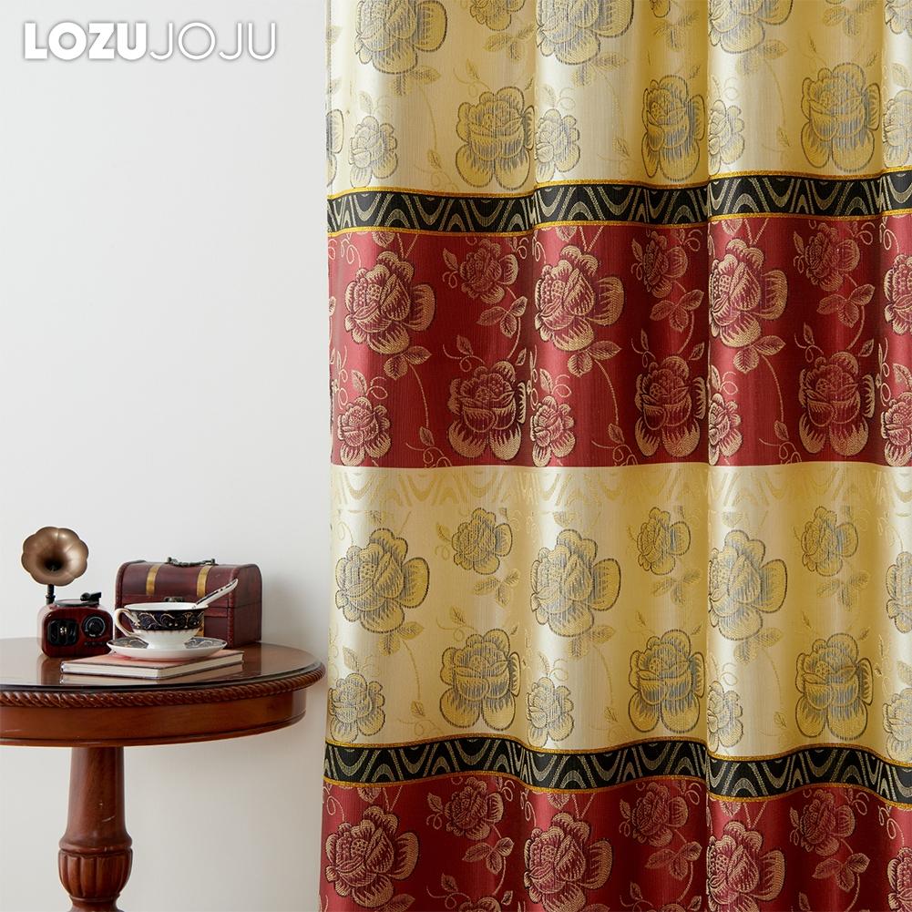 1PC LOZUJOJU 70-80% Blackout European Luxury Jacquard Integrated Curtains for Bedroom Living Room Home Decor