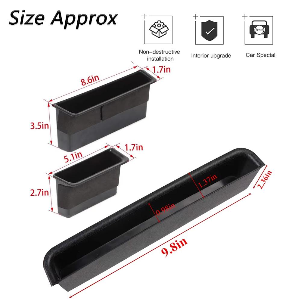 Front Passenger Grab Tray Organizer Door Handle Inserts Storage Box For Jeep Wrangler JK 4-door 2007-2010 Interior Accessories