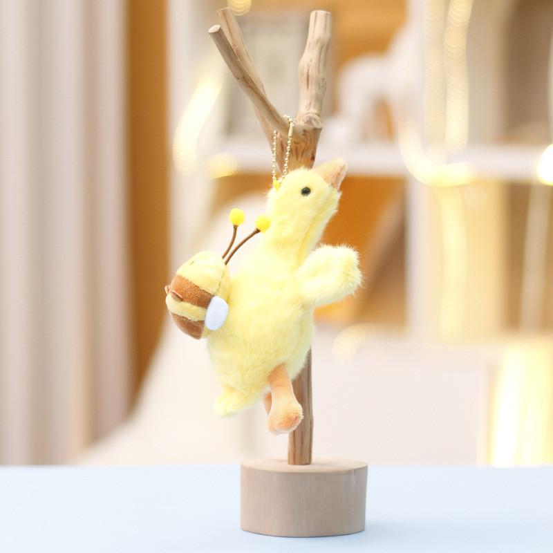 Plush Adorable Toy Swan Keychain Cute Stuffed Doll Accessory For Girl Gift Bag