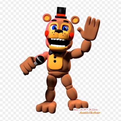 Fnaf 2 Freddy World Five Nights At Freddy's 2 Five Nights At Freddy' Bügelbilder für Kleidung, T-Shirt, Tasche, Wärmeübertragungsaufkleber zum Aufbügeln