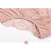 Mid Waist Sexy Lace Triangle Pantie Transparent Seamless Elastic Wide Waist Underwear Women's Triangle Panties