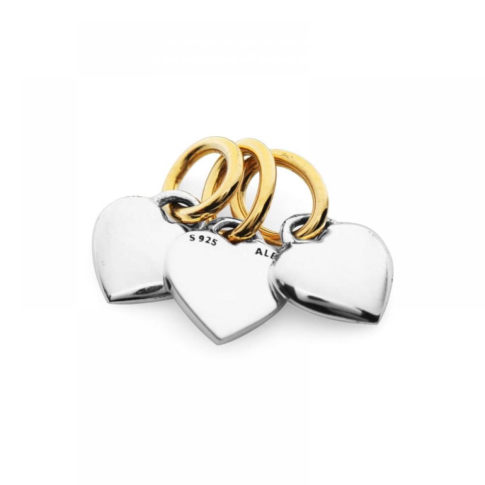 Pandora 762722c00 Spiritueller Freundschafts-Anhänger mit dreifachem Glanz und Ohrhänger