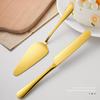 Stainless Steel Cake Knife and Spatula Set with Dessert Stand - Western Pastry Baking Tableware Gift Box.