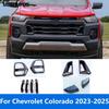 Car Accessories For Chevrolet Colorado  2024 2025 Carbon Fiber Rearview Mirror Door Handle Fog Light Front Grille Vent Trim