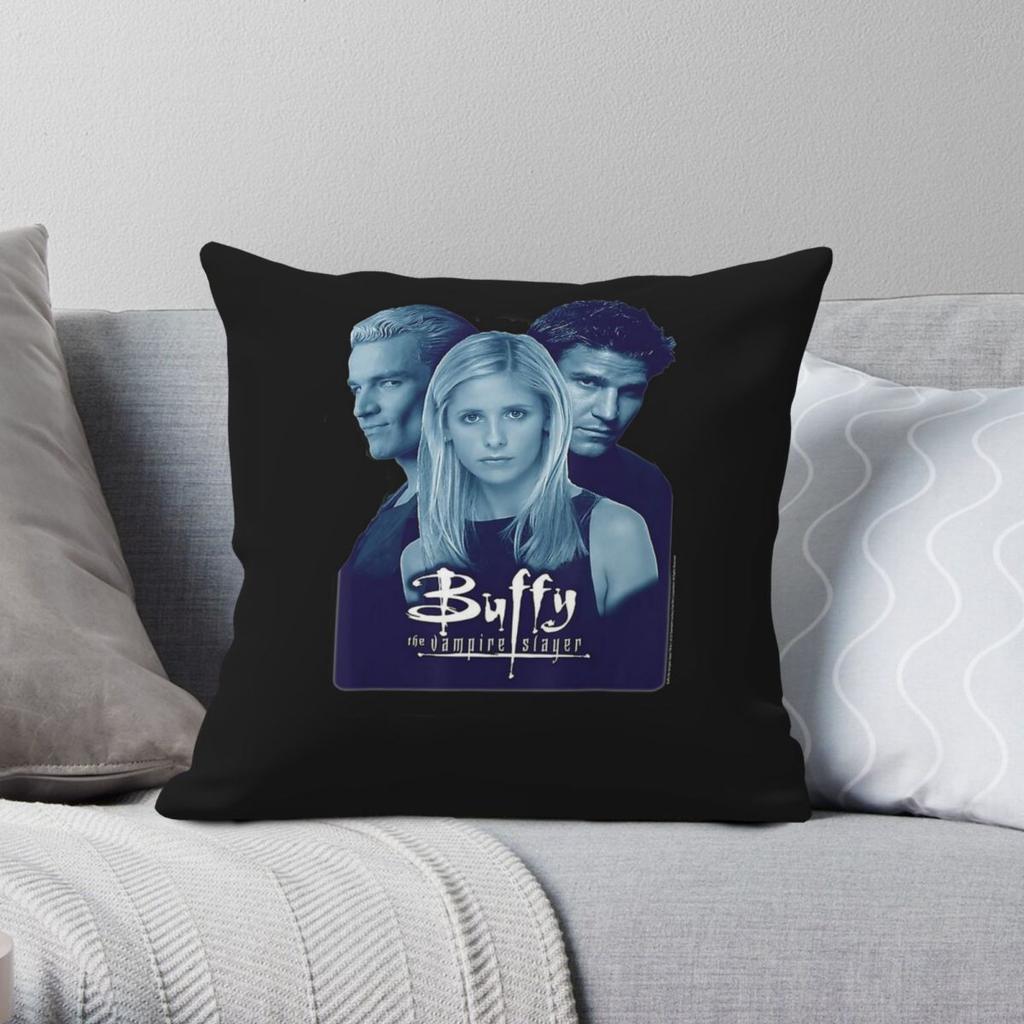 Buffy The Vampire Slayer Square Pillowcase Polyester Linen Velvet Pattern Zip Decor Throw Pillow Case Room Cushion Cover