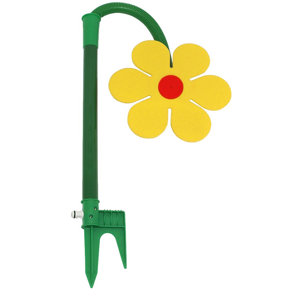 Crazy Spin Sprinkler Flower Shape Dancing Daisy Sprinklers 720 Rotating Water Spray Toy for Yard Lawn Watering Garden Decoration