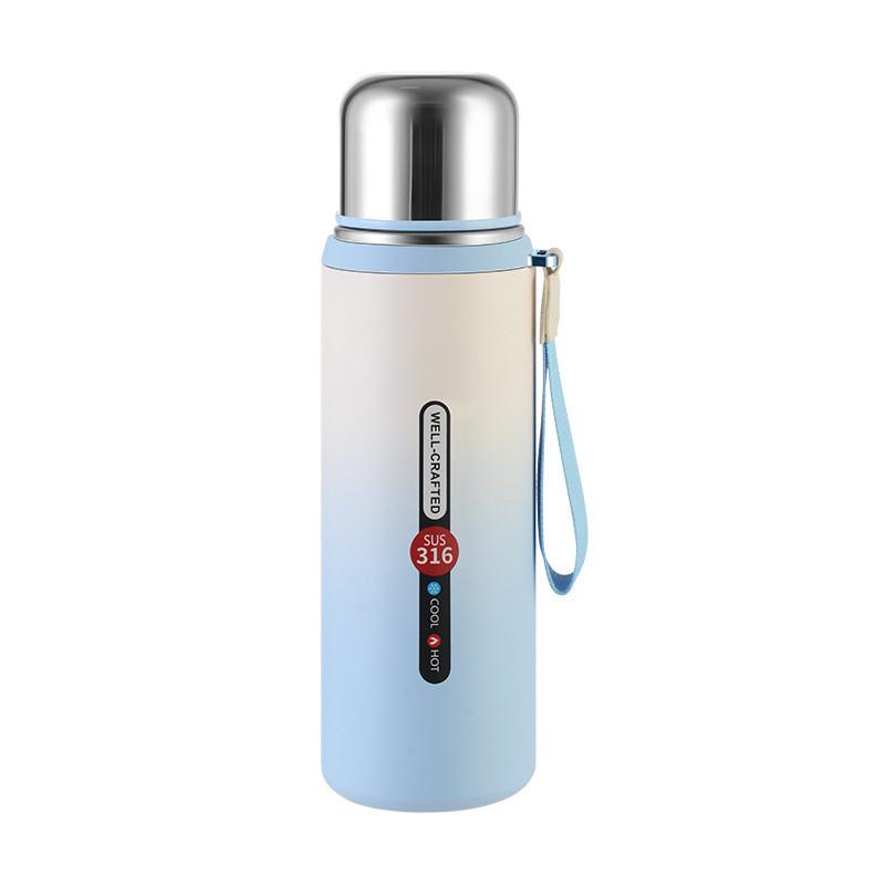 Minimalist Gradient Insulated Mug With Thickened Body For Travel And Gifting