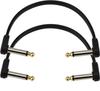 D'Addario Flat Patch Cable (Shielded Cable) 2-Pack PW-FPRR-206 (15cm L-L) [Domestic Genuine Product]