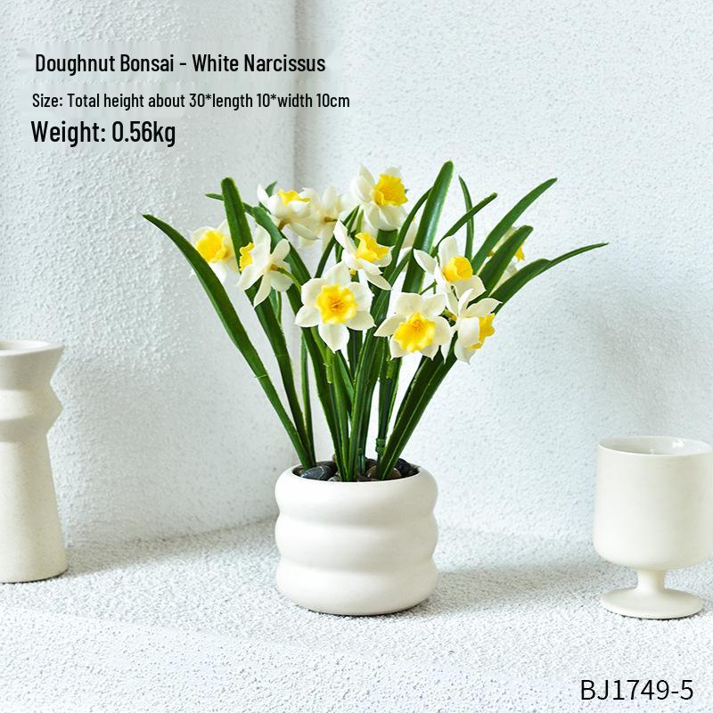 Artificial Flower Arrangement for Home or Office Décor: Living Room, Bedroom, Dining Table & Bonsai-Inspired