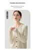Elegant Twisted Cable Cashmere Cardigan - 2026 Autumn/Winter Women's Round Neck Thick Base Layer, Loose yet Slimming Outerwear
