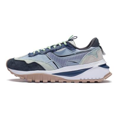 Li Ning Fangyuan Evo Rutschfest Abriebfest Atmungsaktiv Reflektierend Low-Top Laufschuhe Herren Laufschuhe Schwarz Blau AGCS163-1