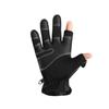Winter Waterproof Touchscreen Gloves, 3-Finger Exposed Thermal Gloves for Fishing & Cycling