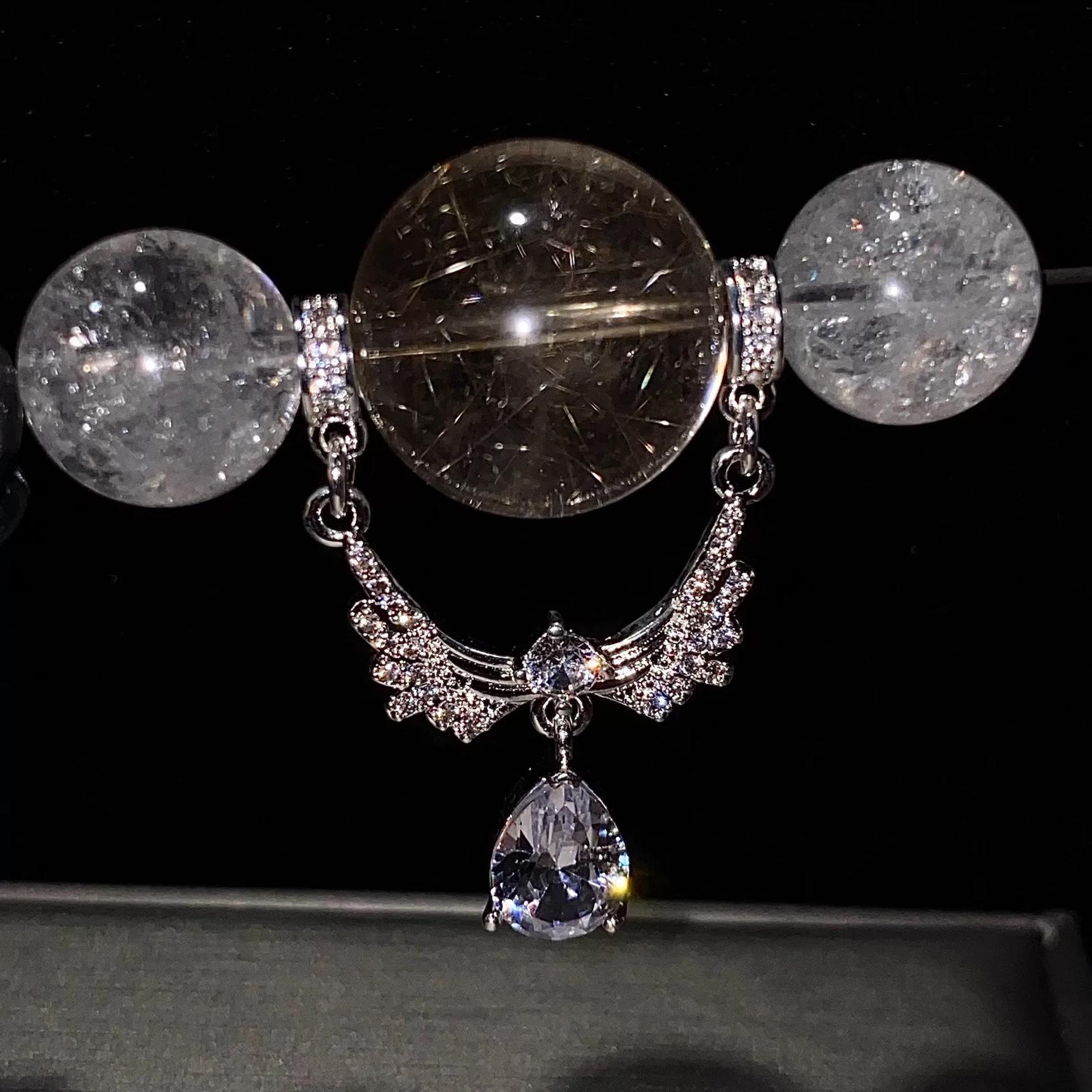 

Exquisite Sparkly Angel Wings Double Pendant Spacer for DIY Crystal Beading