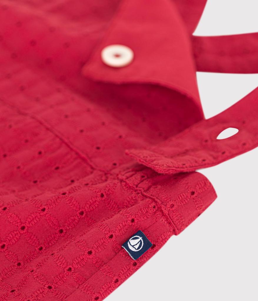 Short Overalls A0CL6 Red 24 Months 86cm [Petit Bateau]