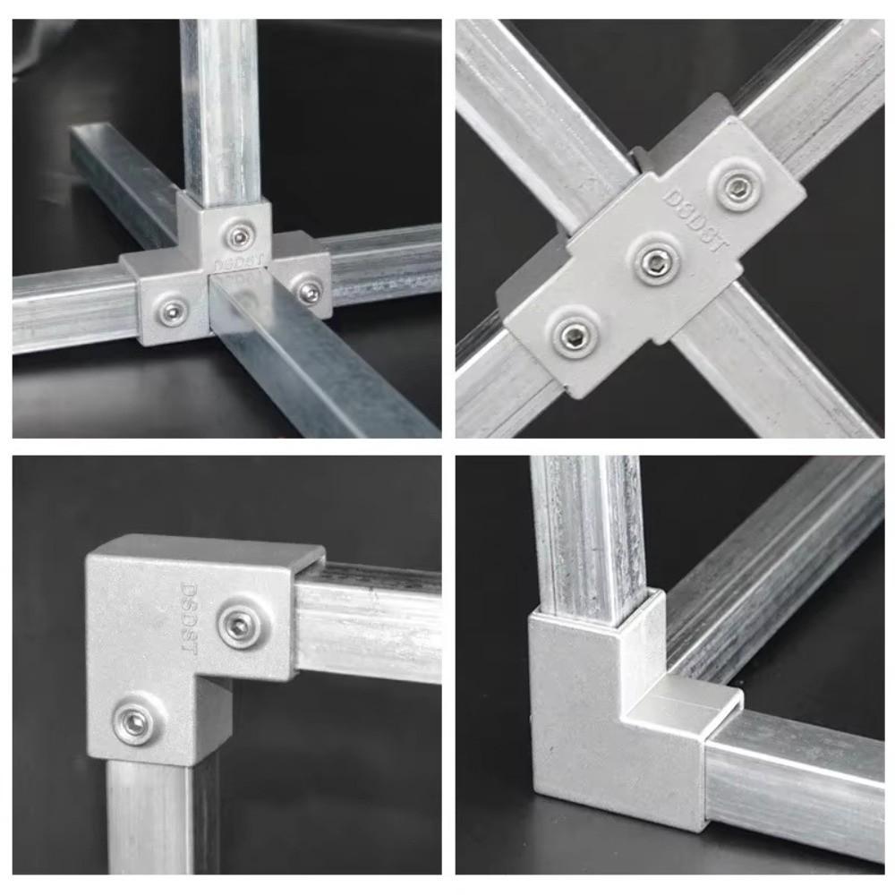 30mmx30mm Aluminum Alloy Elbow 25x25mm Three-way Square New Square Tube  with Matching Set Screw