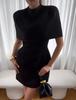 2025 A/W Chic Women's Detachable Shawl Dress with Waist-cinching Design