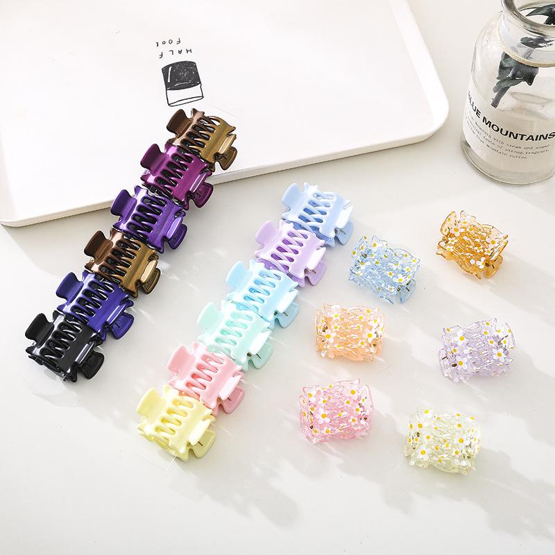 12-teiliges Haaraccessoire-Set 3cm Dekorative Clips Bernstein Schwarz Bunt Starker Halt Druckspangen