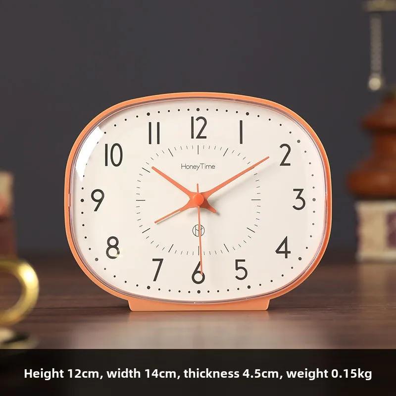 Mute Small Table Clock Household Vintage Desktop Decoration Bedroom Children's Students Creative Wake-up Device Desk Alarm Clock