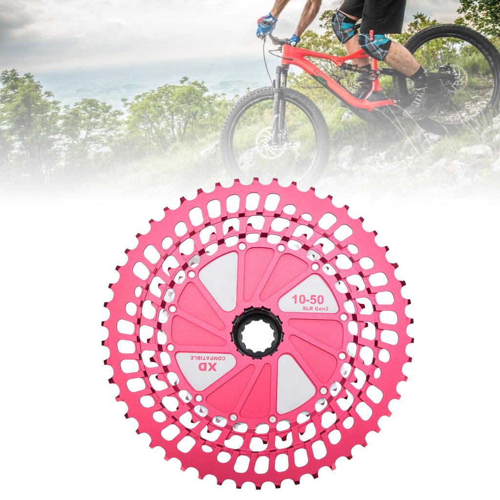 Bike Cassette   Light 10 to 50T 12 Speed CNC Hollow   Cassette Flywheel Replacement for XD Freehub