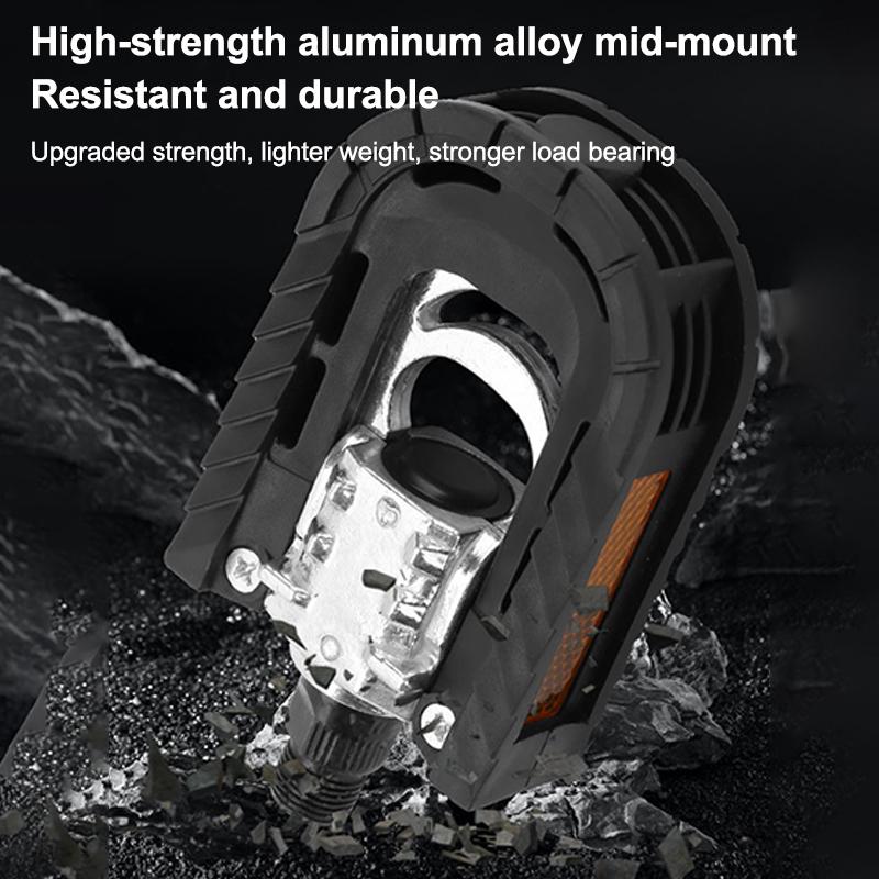 Non-Slip Folding Bike Pedals Aluminum Alloy Construction for Electric Bikes and Mountain Bicycles