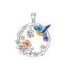 NEW Fine S925 Silver Pink Glass Flamingo Dangle Bead Pendat Fit Original  Bracelet Jewelry Shiny Colored Zircon Bird Charm