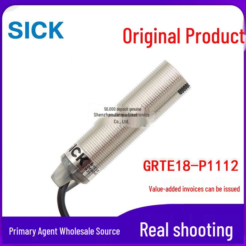 Genuine Photoelectric Sensor GRTE18-P1112 1066542 with Diffuse Reflective PNP Output