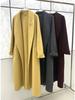 Women's 2025 French Light Luxury Loose Long Double-Sided Cashmere Coat for Autumn and Winter