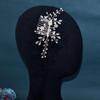Handmade European Bridal Hair Comb with Rhinestone, Crystal, and Pearl Beading for Updo Styles - A486