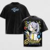 Gothic Yk Frieren Beyond Journeys End Tshirt Anime Washed Oversized T Shirt Men Women Clothing High Quality Cotton Tee Tops