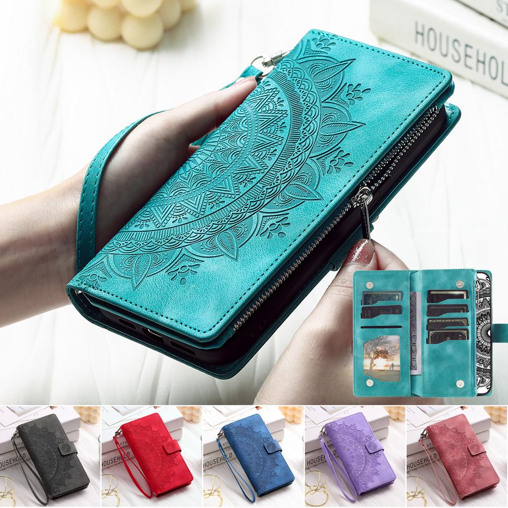 Kožené Pouzdro Pro Samsung Galaxy A16 A36 A56 A52 A72 A32 A22 A12 A13 A23 A33 A53 A73 A15 A35 A55 A51 A71 Držák na Karty Peněženka Kryt