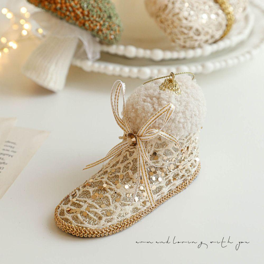 Creative Champagne Christmas Hanging Decoration Glitter Foam Xmas Ball Ornament Alien Christmas Tree Hanging Pendants Shopwindow