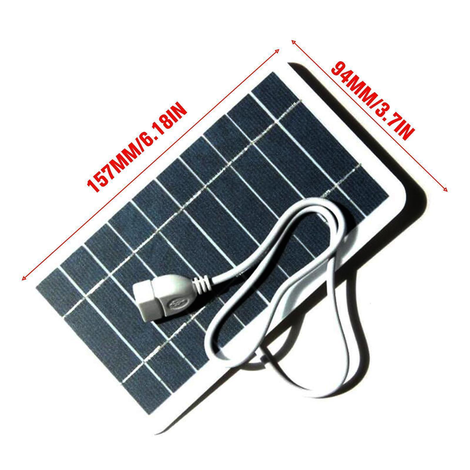 

5V 2W Solar Panel High Power For Mobile Phone USB Solar Power Bank Battery Solar Charger Camping белый